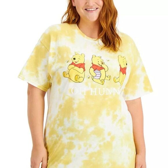 Love Tribe Plus Trendy Tie-Dyed Cotton Graphic Print T-Shirt - Picture 1 of 4